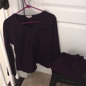 Button Up Pajama Set